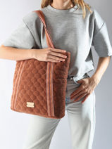 Schoudertas Lotier Woomen Oranje lotier WLOT62-vue-porte