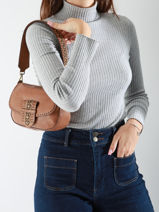 Cross Body Tas Heritage Leder Biba Bruin heritage COD1L-vue-porte