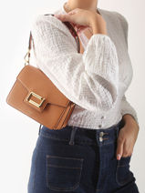 Cross Body Tas Angele Leder Lancel Bruin angele A13147-vue-porte