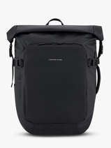 Rugzak 1 Compartiment Met 16" Laptopvak Lisbon Kapten and son Zwart backpack LISBON