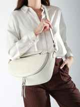 Cross Body Tas M Origami Leder Lancel Beige origami A12528-vue-porte