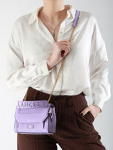 Handtas S Ninon Leder Lancel Violet ninon A09221-vue-porte