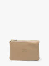 Portemonnee Caviar Leder Crinkles Beige caviar 14538