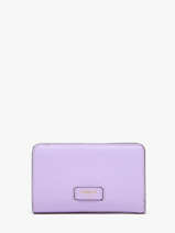 Portefeuille Met Rits Ninon Leder Lancel Violet ninon A11123