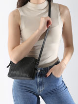 Cross Body Tas Heritage Leder Biba Zwart heritage MOA3L-vue-porte