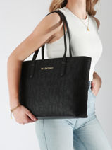 Schoudertas Pansy Valentino Zwart pansy VBS8PG01-vue-porte