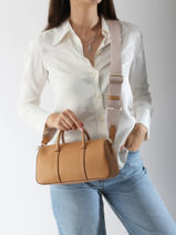 Longchamp Daylong chevron Handtas Beige-vue-porte