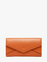 Portefeuille Enveloppe Leder Yves renard Oranje enveloppe 29286