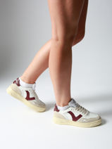 Sneakers Uit Leder Victoria Beige women 1257136-vue-porte