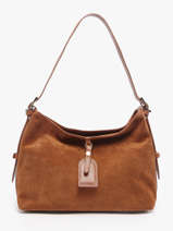 Schoudertas Velvet Caviar Leder Milano Bruin velvet caviar VC250610