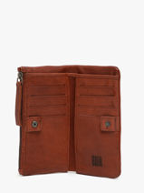 Portefeuille Heritage Leder Biba Bruin heritage DON4L-vue-porte