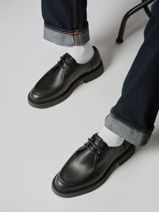 Derby Veterschoenen Uit Leder Tommy hilfiger Zwart men 5588BDS-vue-porte