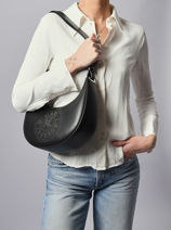 Schoudertas K Circle Leder Karl lagerfeld Zwart k circle A4W30069-vue-porte