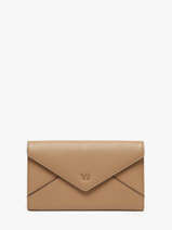 Portefeuille Enveloppe Leder Yves renard Beige enveloppe 29283