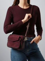 Cross Body Tas Velvet Caviar Leder Milano Rood velvet caviar VC25067-vue-porte