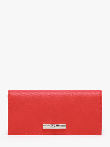 Longchamp Le roseau Portefeuille Rood