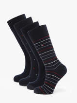 Herensokken 4 Paar Cadeaubox Tommy hilfiger Blauw socks 71235375