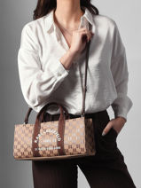 Handtas East-west Mono Magazine Karl lagerfeld Beige rsg B1W50013-vue-porte