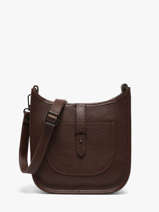 Cross Body Tas Caviar Leder Milano Bruin caviar CA25067