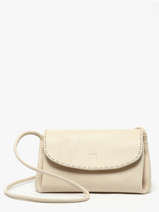 Cross Body Tas Leather Leder Biba Beige leather ISE1L