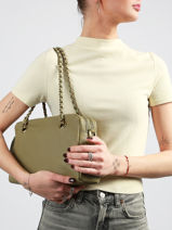 Schoudertas Vintage Leder Mila louise Beige vintage 3889C1-vue-porte