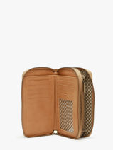 Portefeuille Leder Mila louise Beige vintage 3875XC-vue-porte