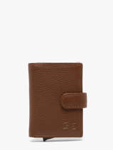 Portefeuille Caviar Leder Crinkles Bruin caviar 14600