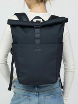 Rugzak Kapten and son Blauw essential color C-vue-porte