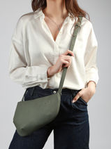 Cross Body Tas Large City Perle Leder Nathan baume Groen n city 1-vue-porte