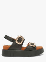 Sandalen Uit Leder Mam'zelle Zwart women CSGNQ06