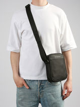 Cross Body Tas Tommy hilfiger Zwart th repreve AM14150-vue-porte