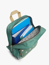 Rugzak 1 Compartiment Cameleon Groen vintage fantasy PBVGSD33-vue-porte
