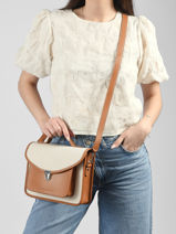 Cross Body Tas Melle George Escapade Paul marius Beige escapade GEORGESC-vue-porte