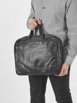 Documententas /rugzak Arthur & aston Zwart marco 38123-vue-porte