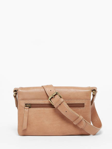 Cross Body Tas Boston Leder Basilic pepper Beige boston BBOS03 ander zicht 4