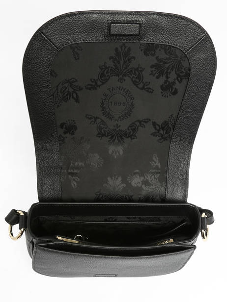 Cross Body Tas Ella Leder Le tanneur Zwart ella TNGI1210 ander zicht 3