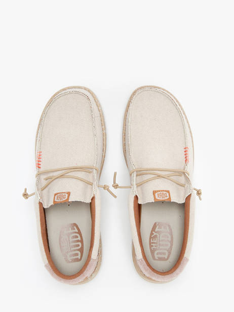 Mocassins Wally Coastline Jute Hey dude Beige men 40952 ander zicht 3