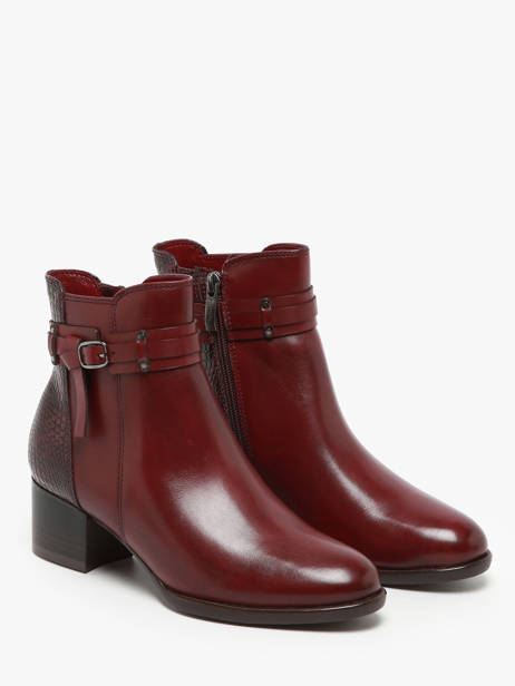Enkellaarsjes Uit Leder Tamaris Rood women 43 ander zicht 2