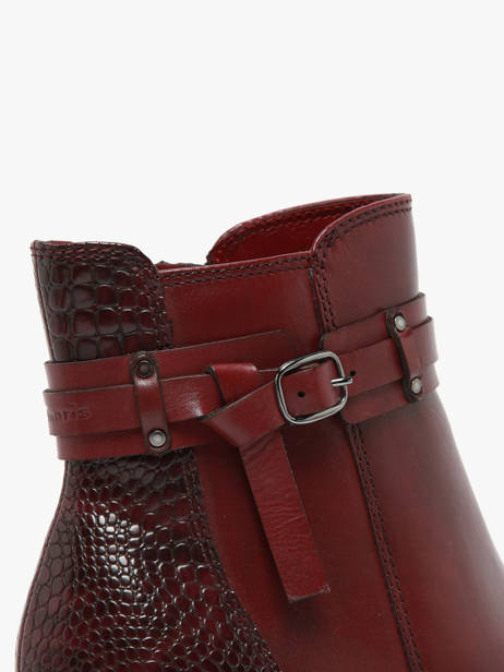 Enkellaarsjes Uit Leder Tamaris Rood women 43 ander zicht 3