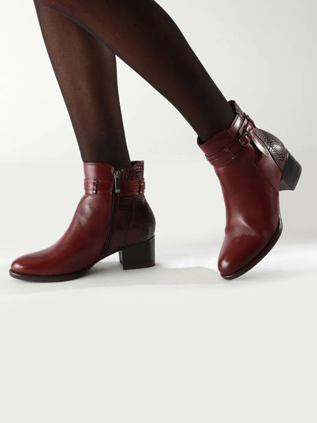 Enkellaarsjes Uit Leder Tamaris Rood women 43 ander zicht 1