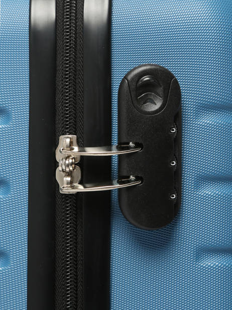Harde Reiskoffer Valencia Travel Blauw valencia L ander zicht 1