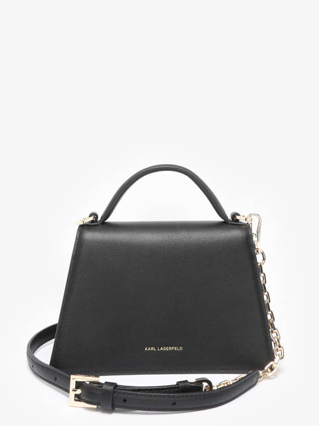 Cross Body Tas K Signature Leder Karl lagerfeld Zwart k signature A1W30038 ander zicht 4