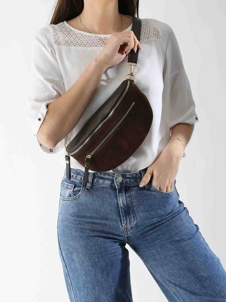 Heuptasje Milano Bruin velvet caviar VC24111 ander zicht 1