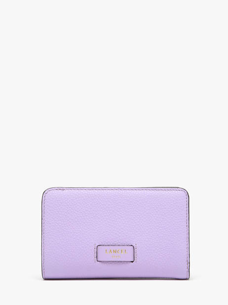 Portefeuille Met Rits Ninon Leder Lancel Violet ninon A11123