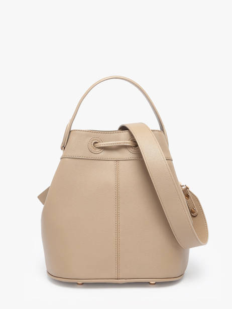 Cross Body Tas La Suite Leder Paul marius Beige la suite CAPUCSUI ander zicht 4