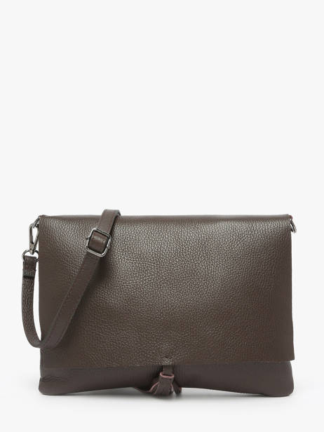 Cross Body Tas Caviar Leder Milano Bruin caviar CA21062