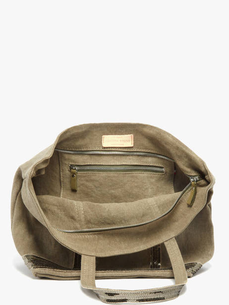 Handtas Cabas Lin Vanessa bruno Groen cabas lin 31V40378 ander zicht 2