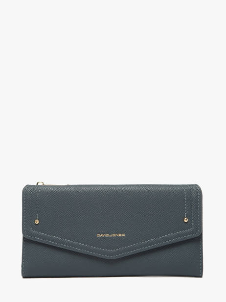 Portefeuille Saffiano David jones Blauw saffiano P164