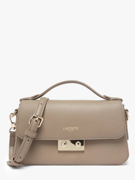 Cross Body Tas Champs Elysee Leder Lacoste Beige champs elysee NF5099PH