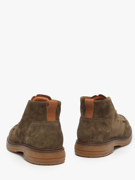 Enkellaarzen Uit Leder Solex Groen men S3808 ander zicht 2